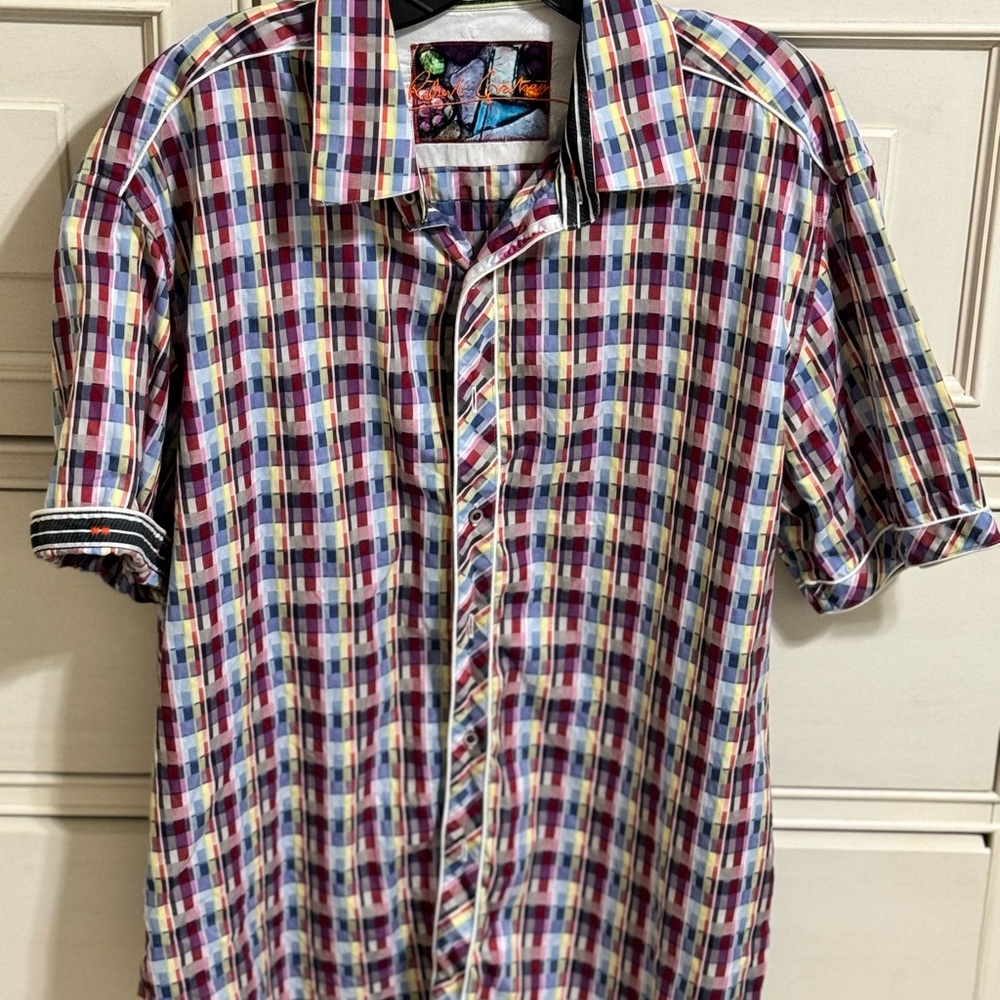 Men’s Robert Graham short sleeve button down shirt